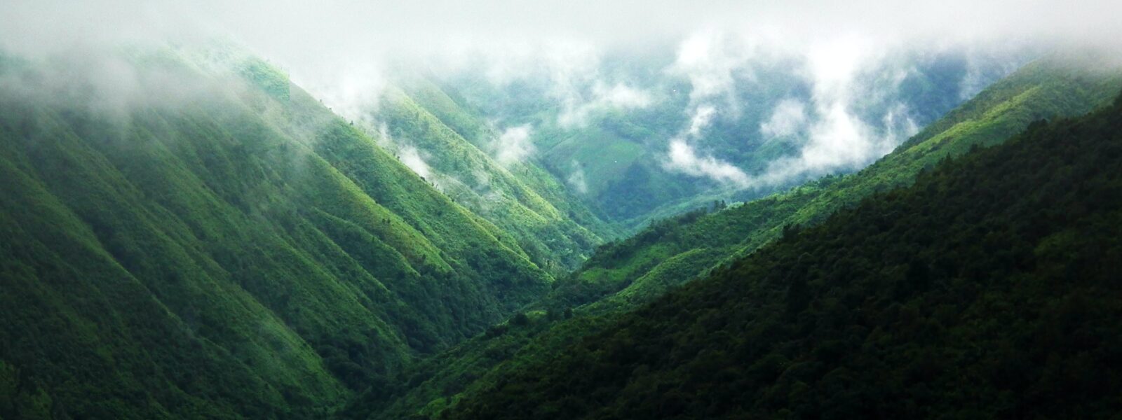 Meghalaya hills and clouds