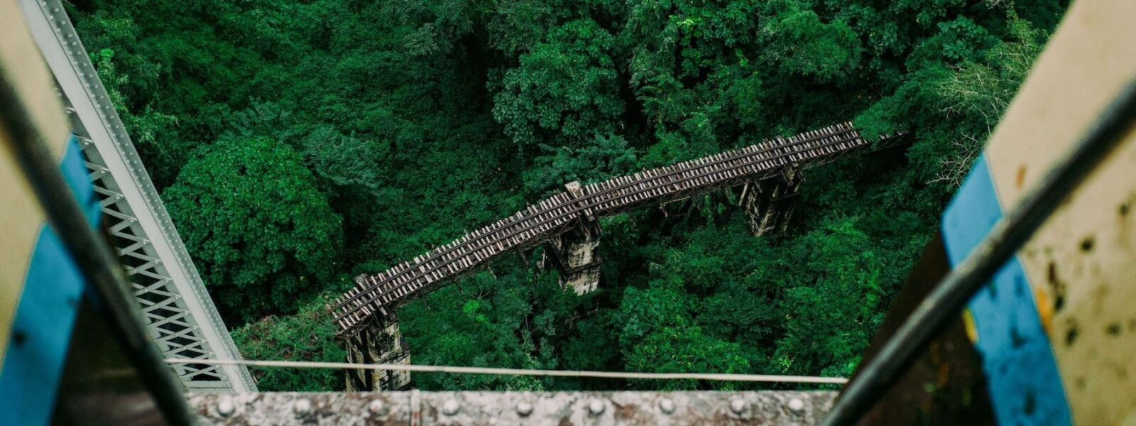 View from the colonial-era Gokteik Viaduct - Northern Shan State, Myanmar