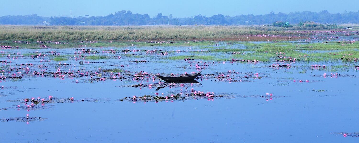 River and baot - Shaplabill, Jointapur, Sylhet Region, Bangladesh